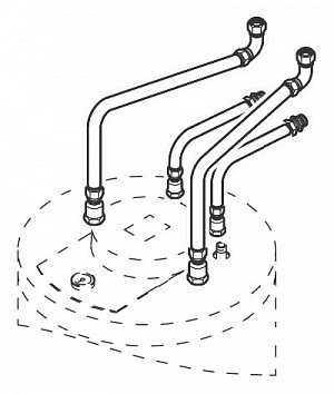Комплект подключений для подставных емкостных водонагревателей Viessmann VITOCELL_0